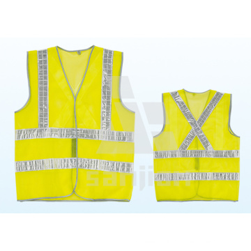 Jy-7002 PP Veste de sécurité LED Bright Reflective